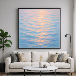 Schimmerndes Meer - Pastell-Malstil-Kunst Poster