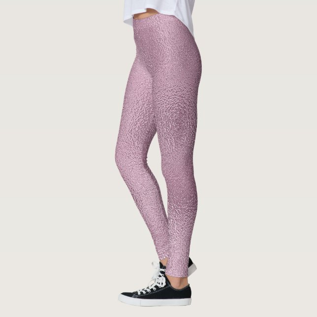 Schimmerndes rosa Glasdesign Leggings (Links)
