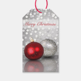 Schimmerweiße Weihnachtsschmuck - Geschenk-Tag Geschenkanhänger