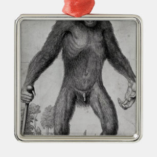 Schimpanse, 1699 silbernes ornament