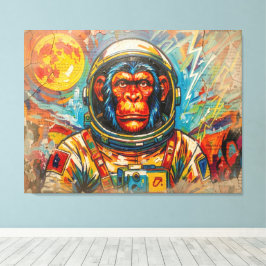 SCHIMPANSE-ASTRONAUT KOMMT NACH HAUSE-2 LEINWANDDRUCK
