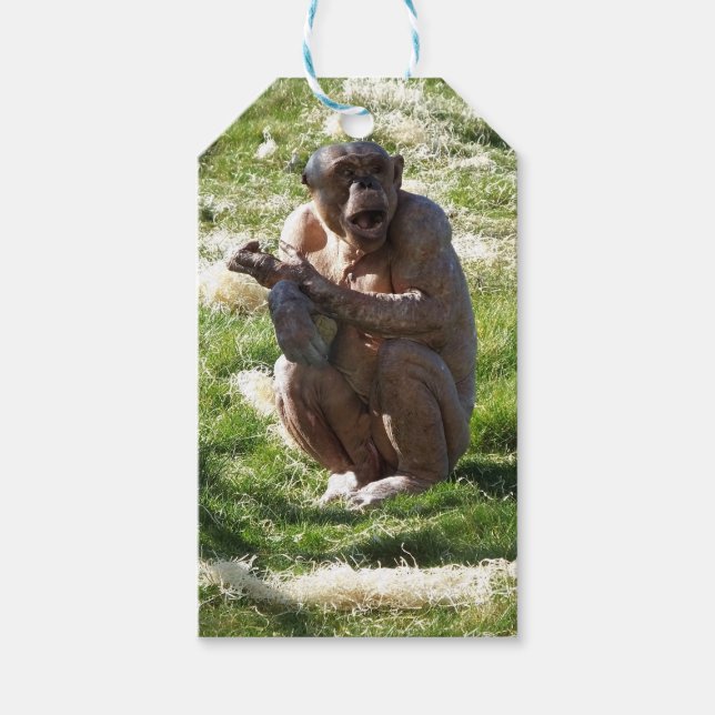 SCHIMPANSE GESCHENKANHÄNGER (Vorderseite)