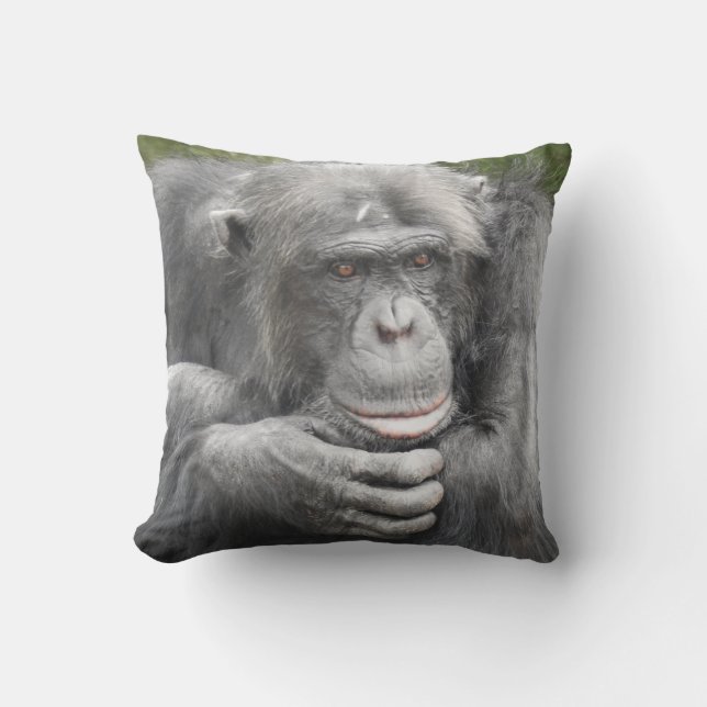 Schimpanse Kissen (Vorderseite)