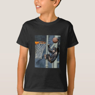 Schimpanse Sketll Affe Lustig Grafik T-Shirt