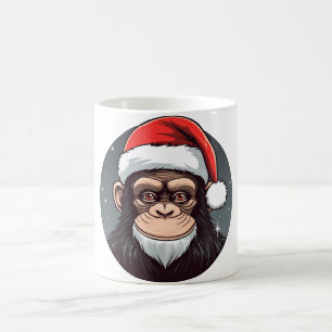 Schimpanse Weihnachten Kaffeetasse