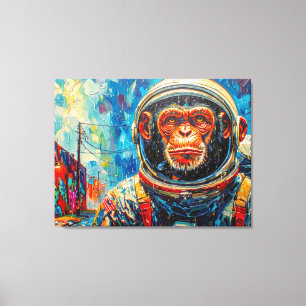 SCHIMPANSEN-ASTRONAUT KOMMT NACH HAUSE-6 LEINWANDDRUCK