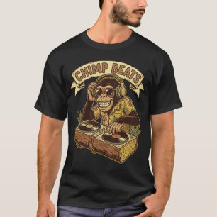 Schimpansen-Beats DJ-Affe T-Shirt