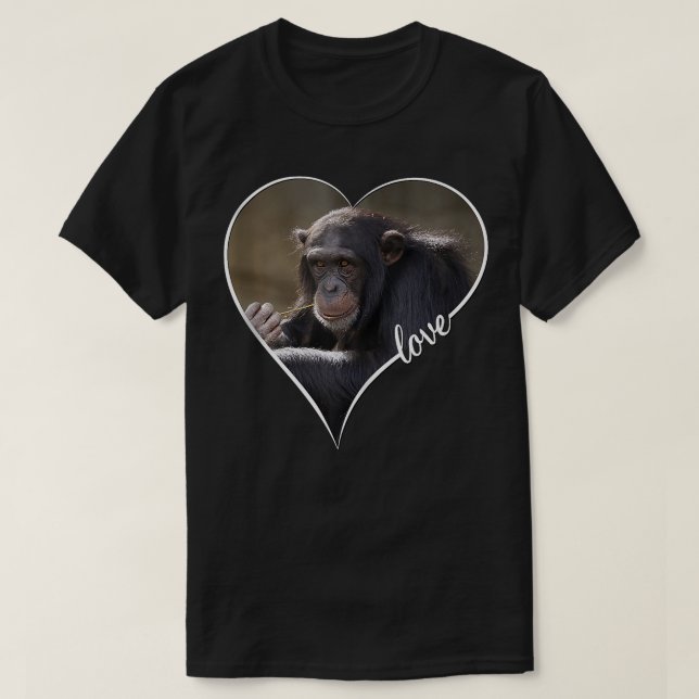 Schimpansen Schimpansen Affengeschenke T-Shirt (Design vorne)