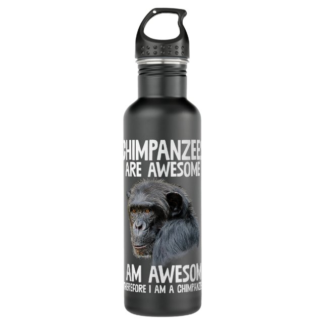 Schimpansen sind Phantastisch, daher im Chimpanzee Edelstahlflasche (Vorderseite)