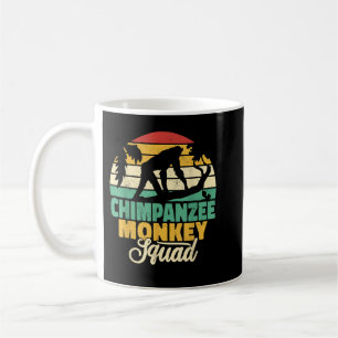 Schimpansenaffe Katzenaffäsche Vintage Männer Pri Kaffeetasse