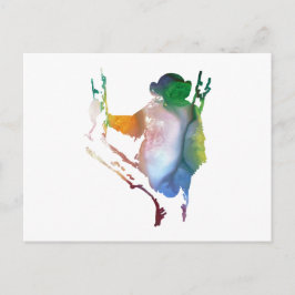 Schimpansenkunst Postkarte