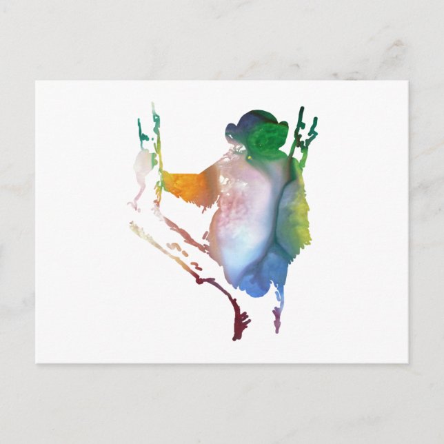 Schimpansenkunst Postkarte (Vorderseite)