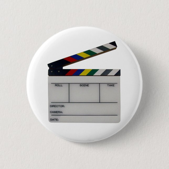 Schindelfilm-Filmemacherschiefer Button (Vorderseite)