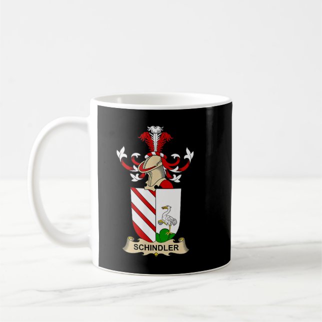 Schindler-Familienwappen Kaffeetasse (Links)