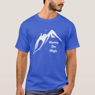 Schinken auf hoher Gebirgsfunktionierendem T - T-Shirt