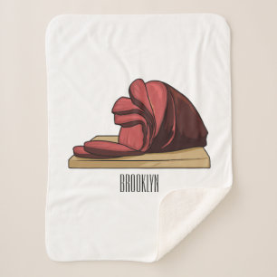 Schinken Cartoon-Illustration Sherpadecke