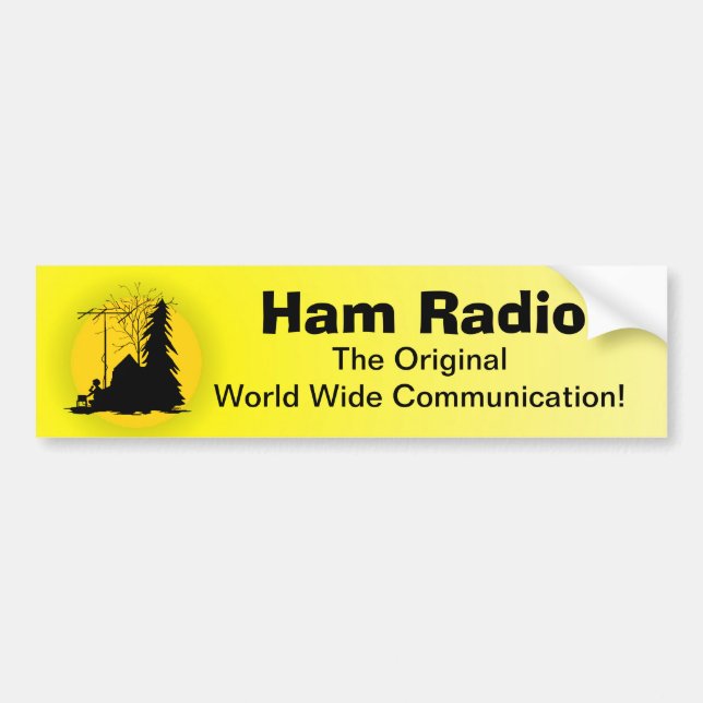 Schinken-Radio-1. Kommunikations-Autoaufkleber Autoaufkleber (Vorne)