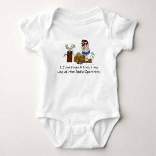 Schinken-Radio-Genealogie-Baby-T - Shirt