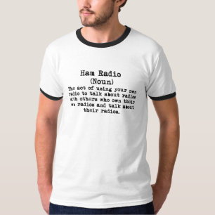 Schinken-Radio-lustiger Definitions-T - Shirt