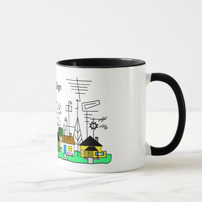 Schinken-Radio-Straßen-Tasse   fertigen es Tasse (Rechts)