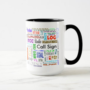 Schinken-Radio-Wort-Collagen-Tasse fertigen es Tasse