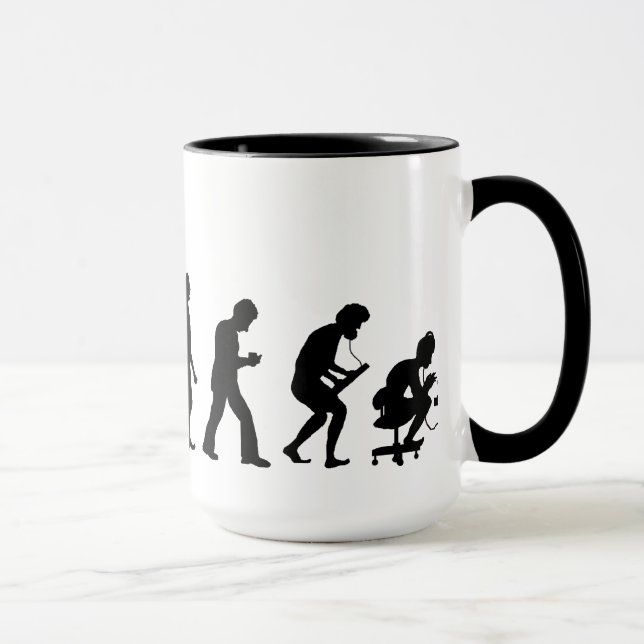 Schinken-Radiobetreiber-Evolutions-Tasse Tasse (Rechts)
