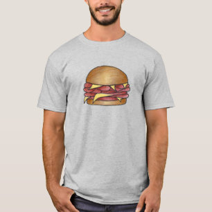 Schinken und Käse auf Bun Lunch Sandwich Deli Food T-Shirt