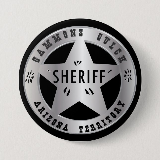 Schinkengulch-Sheriff-Abzeichen Button (Vorderseite)