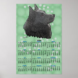 Schipperke 2024 Kalenderposter Poster