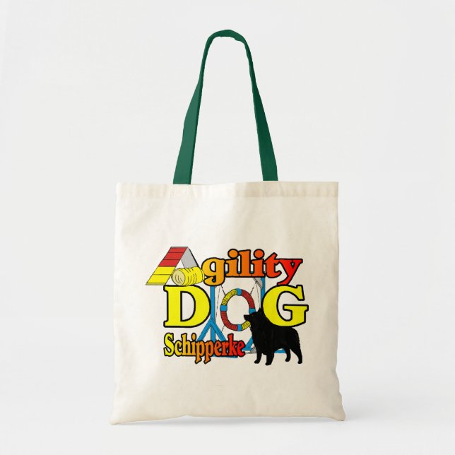 Schipperke Agility Geschenke Tragetasche (Vorne)