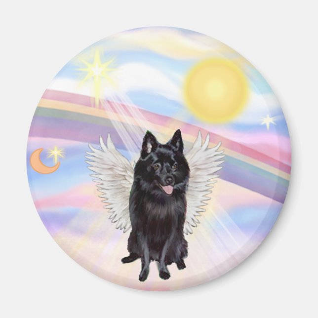Schipperke Angel Magnet (Vorne)