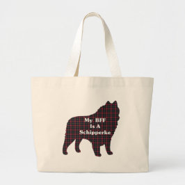 Schipperke BESTE FREUNDIN Tote Bag Jumbo Stoffbeutel