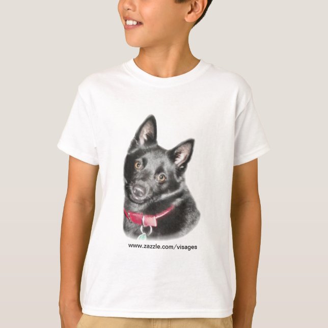 Schipperke-Bild T-Shirt (Vorderseite)