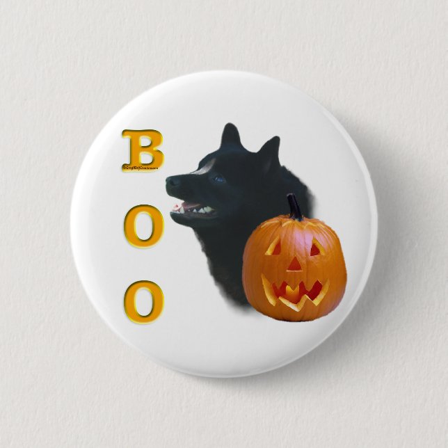 Schipperke Boo Button (Vorderseite)