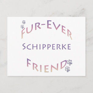Schipperke Furever Friend Postkarte