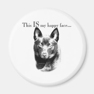 Schipperke Happy Face Magnet