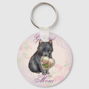 Schipperke Heart Mama Schlüsselanhänger