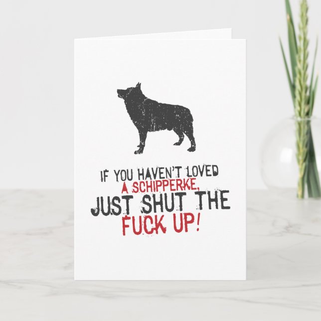 Schipperke Karte (Vorderseite)