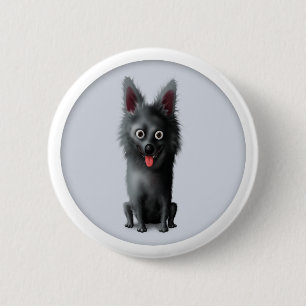 Schipperke-Knopf Button