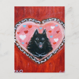 Schipperke Liebe Herz Postkarte