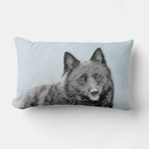 Schipperke Malerei - Niedliche Original Dog Art Lendenkissen