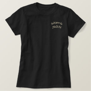 Schipperke Mama Gifs Besticktes T-Shirt