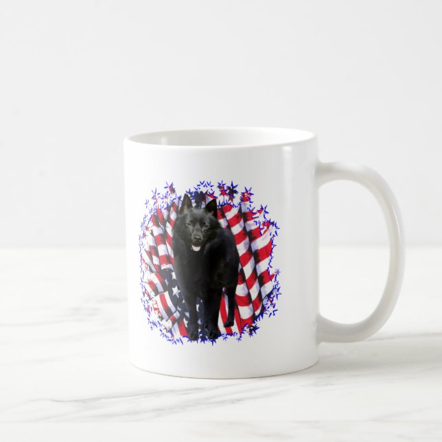 Schipperke Patriot Kaffeetasse (Rechts)
