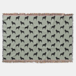 Schipperke-Silhouette-Muster Decke