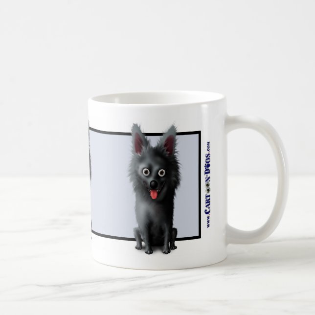 Schipperke-Tasse Kaffeetasse (Rechts)