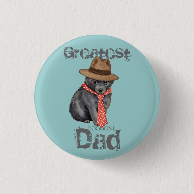 Schipperke Vater Button (Vorderseite)