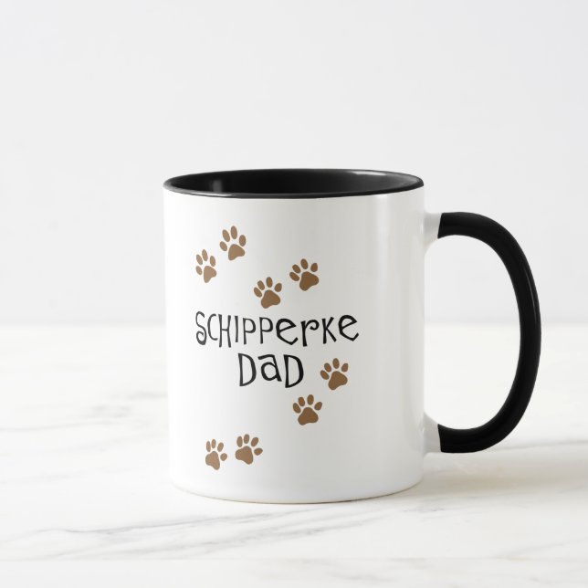 Schipperke-Vater Tasse (Rechts)