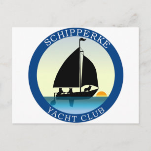 Schipperke Yacht Club Postkarte