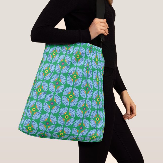 Schirm-Blume Crossbody-Beutel (2 Größen) Tragetaschen Mit Langen Trägern (Von Nahem)