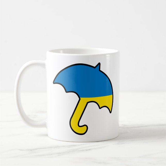 Schirm der Ukraine Kaffeetasse (Links)